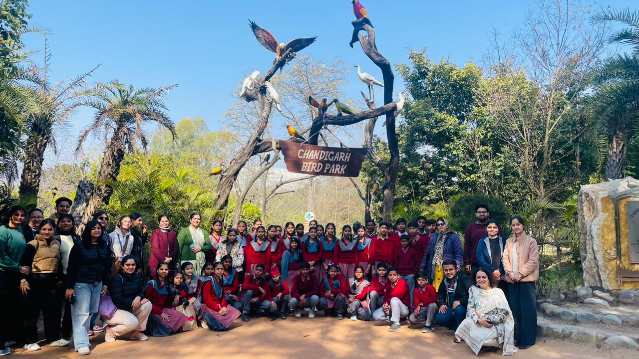 Panjab University, Chandigarh, organized a Nature Walk for school students on February 7th, 2024.